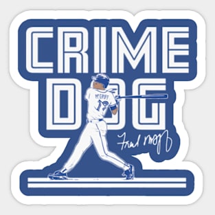 Fred McGriff Toronto Crime Dog Sticker